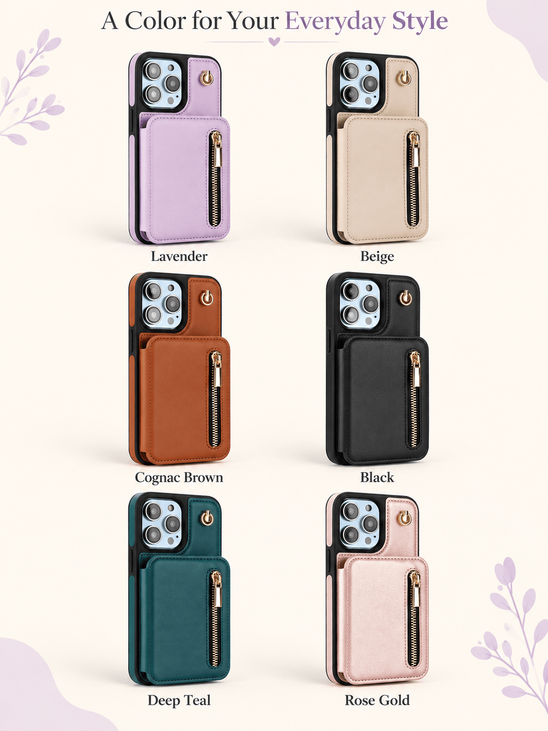 Stylish Genuine Leather Flip Case for Samsung/Apple Phones