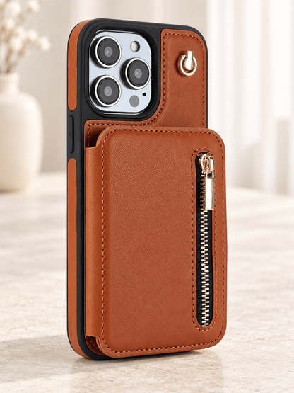 Stylish Genuine Leather Flip Case for Samsung/Apple Phones