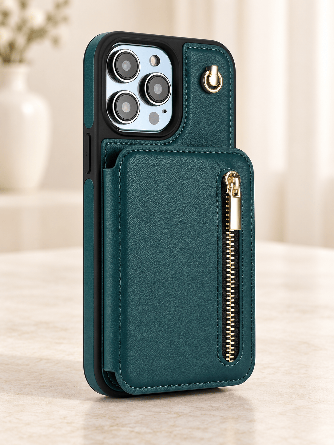 Stylish Genuine Leather Flip Case for Samsung/Apple Phones